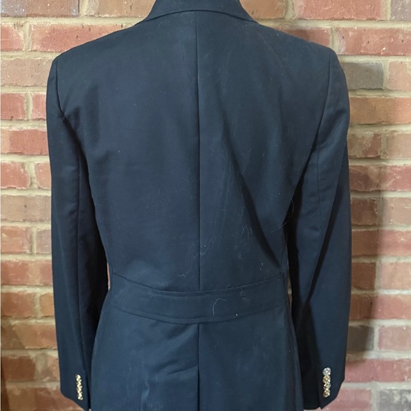Vtg Lauren Ralph Lauren Womens Blk L/S Gold Buttons Embroidered Pocket Blazer 8 - Picture 3 of 12